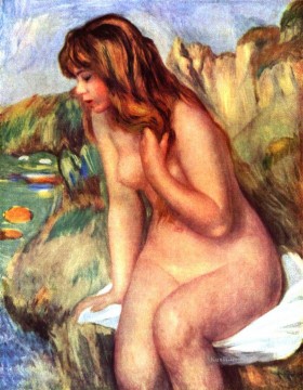 Badende auf einem Felsen Pierre Auguste Renoir Ölgemälde